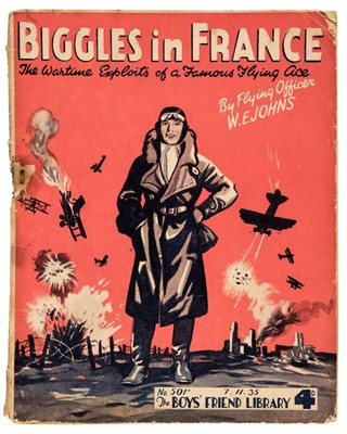 Lot 660 - Johns (W.E.). Biggles in France, 1st edition, The Boys' Friend Library, No. 501, 7 November 1935