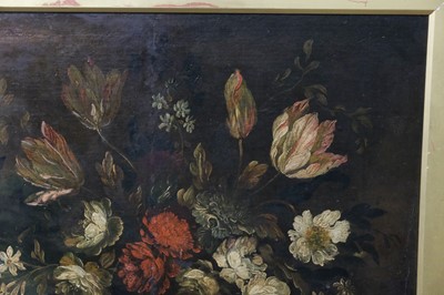 Lot 20 - Lombardy School. A Still Life of flowers, oil on canvas