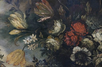 Lot 20 - Lombardy School. A Still Life of flowers, oil on canvas