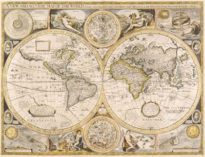 Lot 159 - World. Speed (John), A new and Accurat Map of the World..., 1676