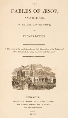 Lot 50 - Bewick (Thomas). The Fables of Aesop, 1818