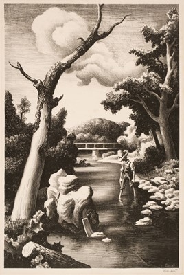 Lot 189 - Benton (Thomas Hart, 1889-1975). Shallow Creek, 1939