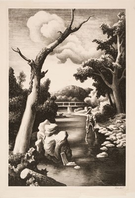 Lot 189 - Benton (Thomas Hart, 1889-1975). Shallow Creek, 1939