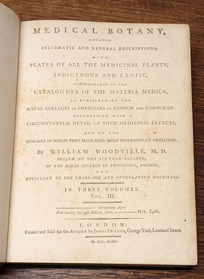 Lot 89 - Woodville (William). Medical Botany, containing Systematic and General Descriptions