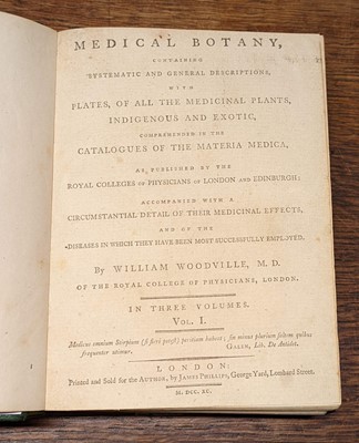 Lot 89 - Woodville (William). Medical Botany, containing Systematic and General Descriptions