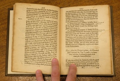 Lot 126 - Manorial courts. The Order of keeping a Court Leet; and Court Baron, 1650