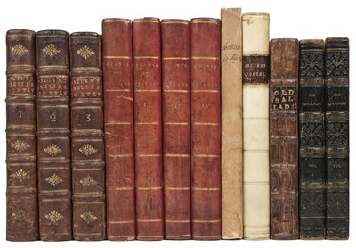 Lot 247 - Percy (Thomas). Reliques of Ancient English Poetry, 1st ed., 3 vols., 1765
