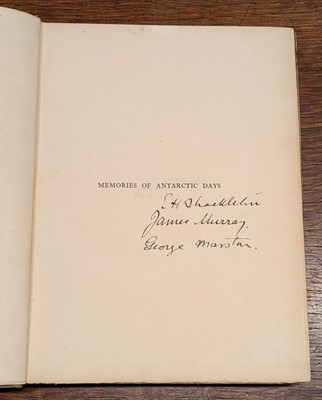 Lot 22 - Murray (James. George Marston). Antarctic Days, edition de luxe, London: Andrew Melrose, 1913