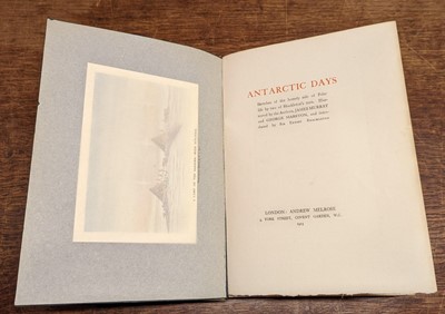 Lot 22 - Murray (James. George Marston). Antarctic Days, edition de luxe, London: Andrew Melrose, 1913
