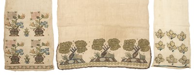 Lot 581 - Ottoman. A 19th century Turkish towel or runner, other 2 others