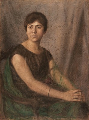 Lot 259 - Liebermann (Max, 1847-1935). Portrait of Hertha Morgenstern, 1921