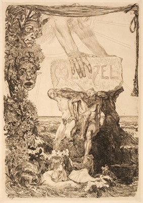 Lot 200 - Klinger (Max, 1857-1920). Menzel Festblatt