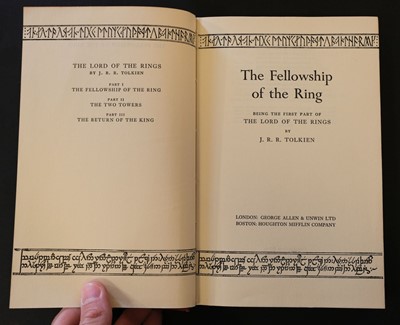 Lot 688 - Tolkien (J.R.R.) Lord of the Rings, 3 volumes, 1954-62