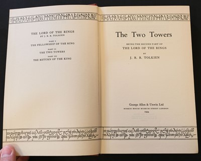Lot 688 - Tolkien (J.R.R.) Lord of the Rings, 3 volumes, 1954-62
