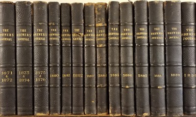 Lot 181 - The Brewers' Journal. A Monthly Trade Circular, a broken run of 17 volumes, London, 1871-1906
