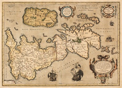 Lot 417 - British Isles. Ortelius (Abraham), Britannicarum Insularum Typus, 1595