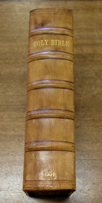 Lot 100 - Bible [English; Matthew's Version]. [The Byble, that is to saye, all the holye Scripture... , 1551]