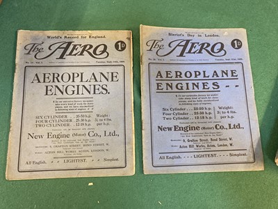 Lot 40 - Aviation magazines. The Aero, 25 issues, 1909-1910