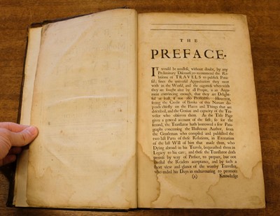 Lot 39 - Thévenot (Jean de). The Travels of Monsieur de Thevenot into the Levant, 1687