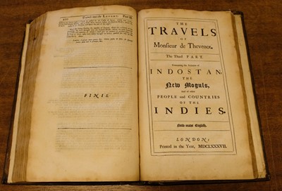Lot 39 - Thévenot (Jean de). The Travels of Monsieur de Thevenot into the Levant, 1687