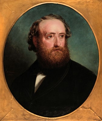 Lot 262 - Corden (William, 1795-1867). A pair of portraits of Cornelius and Susanna Bagster, 1860