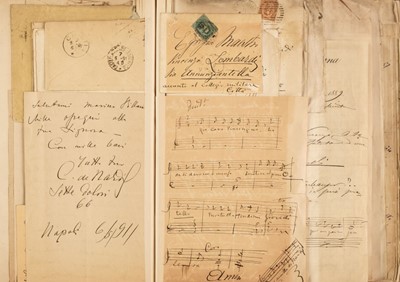 Lot 260 - Italian Opera. A large archive of letters and ephemera, c. 1880s/1890s