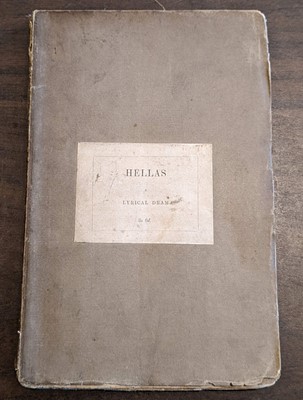 Lot 160 - Shelley (Percy Bysshe).  Hellas. A lyrical drama, 1st ed., 1822