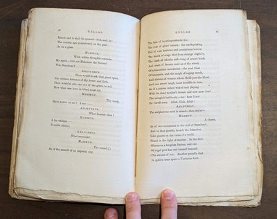 Lot 160 - Shelley (Percy Bysshe).  Hellas. A lyrical drama, 1st ed., 1822