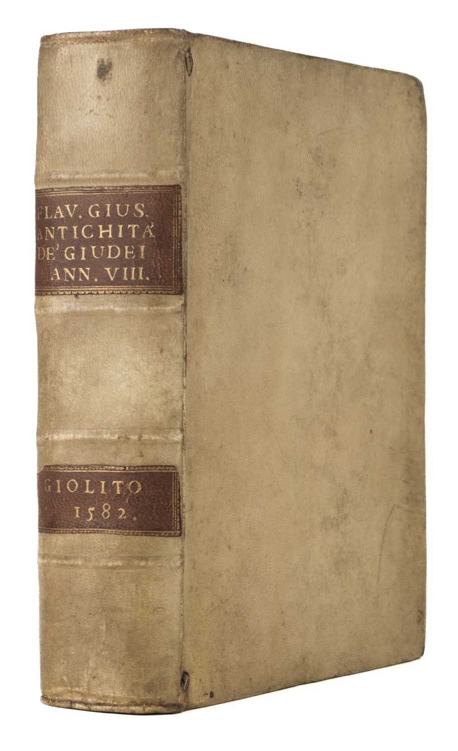 Lot 114 - Josephus (Flavius). Di Flavio Givseppe, dell' Antichita' de Givdei Libri XX, 1582