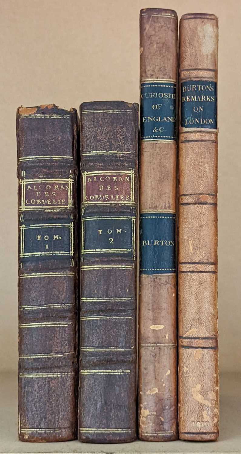 Lot 143 - Alber (Erasmus). L'Alcoran des cordeliers, 2 vols., new ed., Amsterdam, 1734