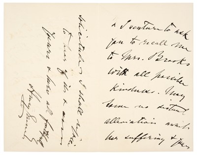 Lot 241 - James (Henry, 1843-1916). Autograph Letter Signed, 'Henry James', 2 July 1912