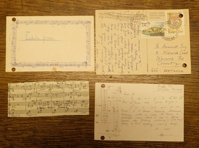 Lot 195 - Davies (Peter Maxwell, 1934-2016). A significant archive comprising approx. 120 individual items