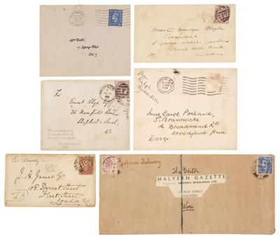 Lot 220 - Performing Arts & Politics. A selection of 46 autograph envelopes (a few signed)