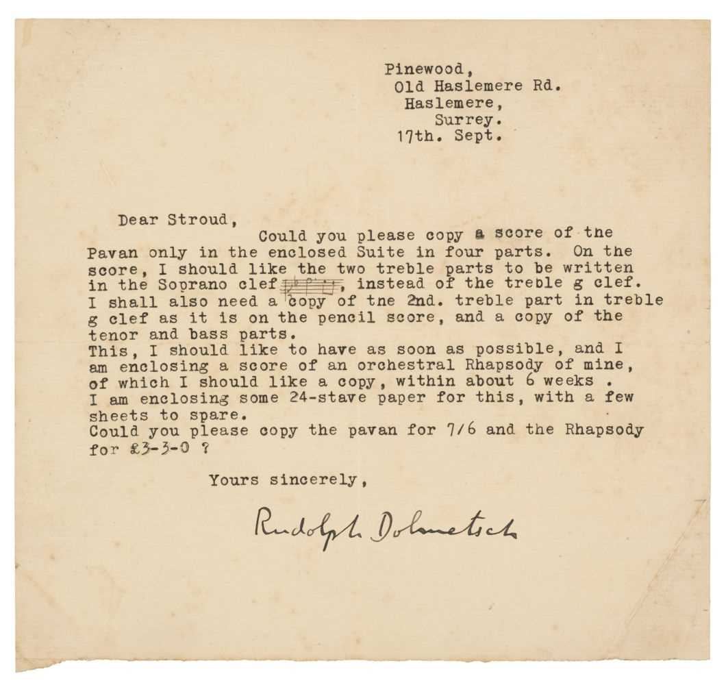 Lot 198 - Dolmetsch (Rudolph, 1906-1942). A series of