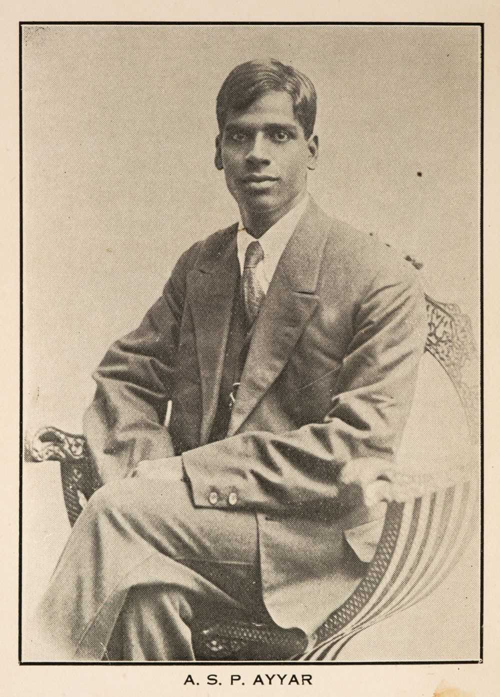 Lot 3 - Ayyar (A. S. P.). An Indian in Western Europe, 2 volumes in 1, Bangalore: R. C. S. Maniam, 1929
