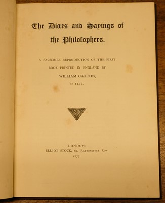 Lot 174 - Caxton (William). The Game of Chesse, [1855]