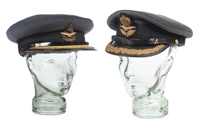Lot 149 - RAF Hats. WWII Officers Service Caps