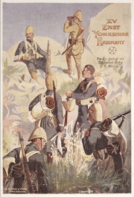 Lot 265 - Regimental Postcards. An album of regimental picture postcards, George Falkner & Sons circa 1910