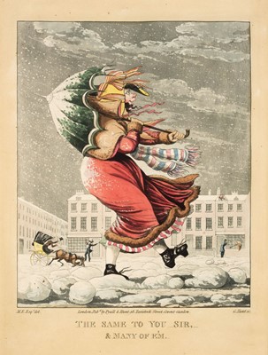 Lot 192 - Hunt (George). 'A Merry Christmas & A Happy New Year in London..., 1827