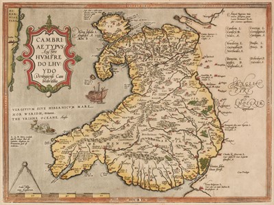 Lot 168 - Wales.  Ortelius (Abraham & Lhuyd Humphrey), Cambriae Typus Auctore...