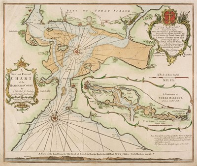 Lot 162 - Sea Charts. Mount (W. & I. and Page T. & T.), Six charts of Ireland and the North Sea, circa 1780