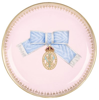 Lot 344 - The New Imperial Order of the Crown of India (For Ladies). A Victorian porcelain plate