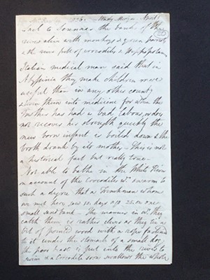 Lot 257 - Rowley (Charlotte, 1811-71). Letter written on the Blue Nile, April 1 1836
