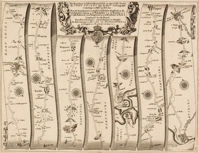 Lot 153 - Ogilby (John). The Road from London to Pool & The Road from Dartmouth to Minhead, circa 1676