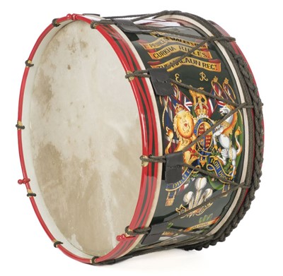 Lot 330 - 1st Gurkha Rifles. An Edward VII 1st Gurkha Rifles bass drum