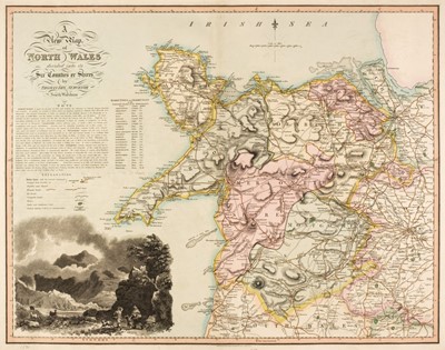 Lot 149 - North Wales. Dix (Thomas & Darton William), A New Map of North Wales..., 1820 - 22