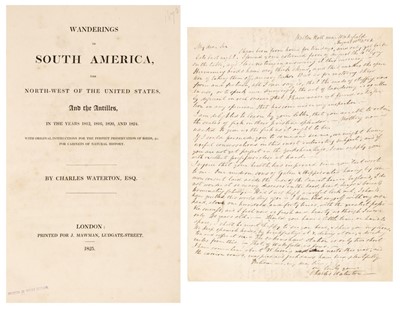 Lot 41 - Waterton (Charles). Wanderings in South America, 1825