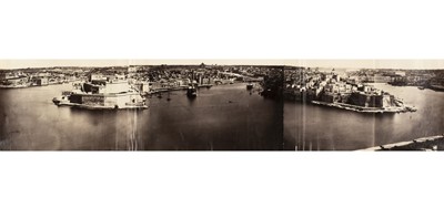 Lot 127 - Malta. A group of approximately 50 photographs of Malta, 1860s/1870s, albumen prints