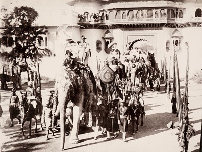 Lot 107 - India. A souvenir photograph album associated with the Royal Tour of the Prince of Wales
