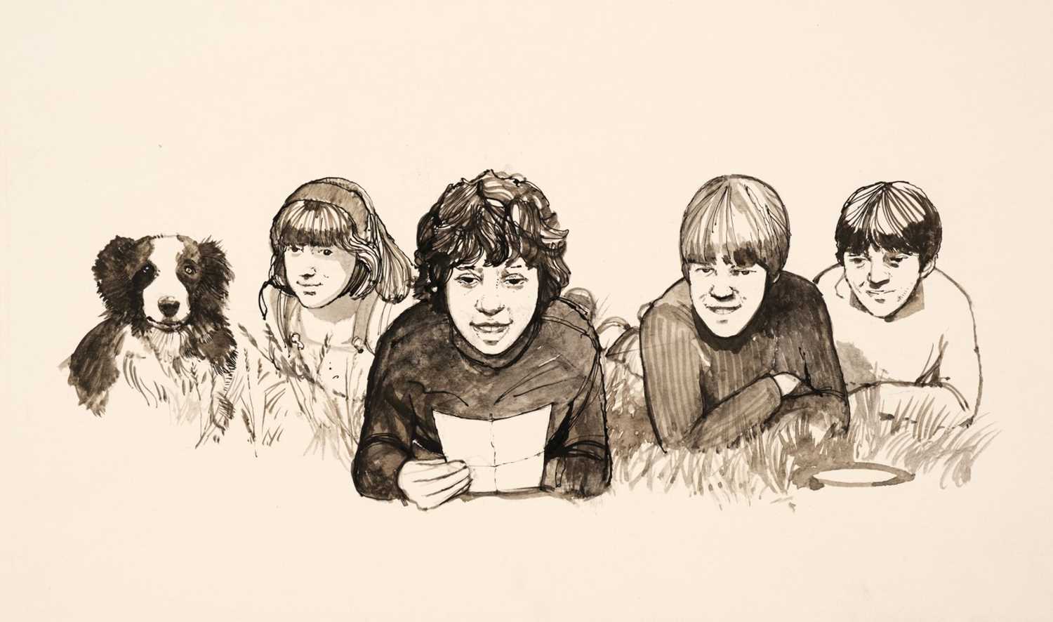 Lot 483 - Blyton, Enid. Original colour and monochrome illustrations for Famous Five, 1977-84